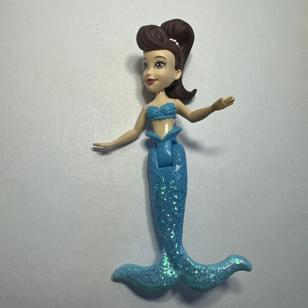 Disney Princess The Little Mermaid Ariel Sisters Polly Pocket Doll Lot Of 4